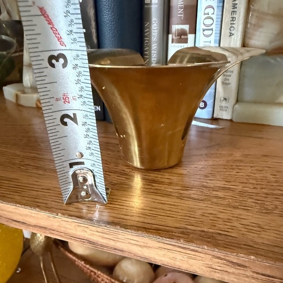 3 Stackable Brass IKEA design STILLHET Tealight/Votive Holders 3"H x 5.5"W - Picture 5 of 6